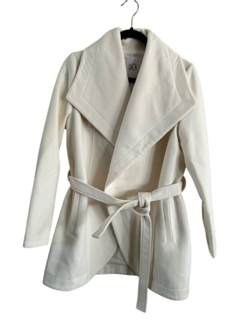 JACK Women's Wrap Belted Coat Sz Medium Chic Sophisticated Winter Fall